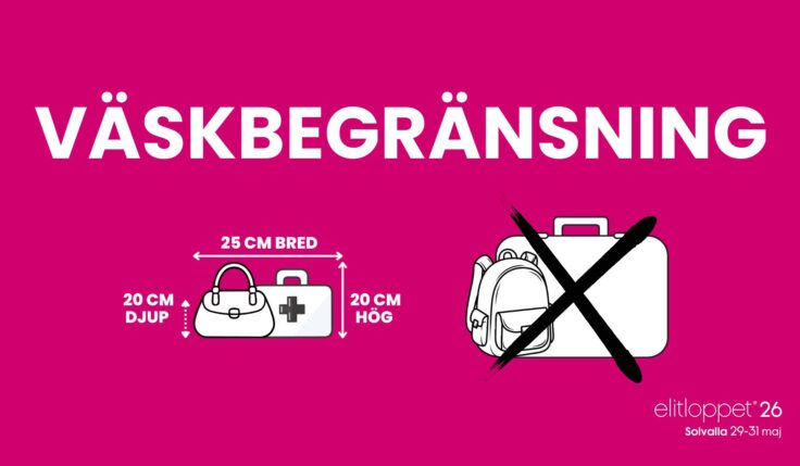 Inför Elitloppshelgen: detta gäller för väskor, mat och dryck